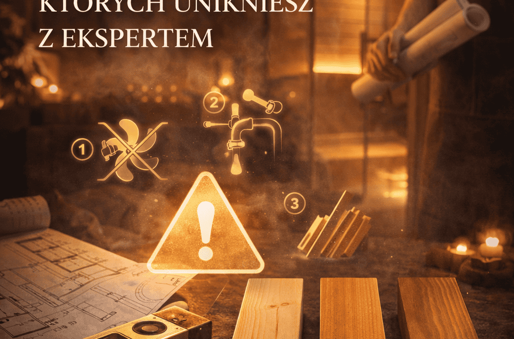 7 błędów przy projektowaniu sauny domowej, których unikniesz z ekspertem