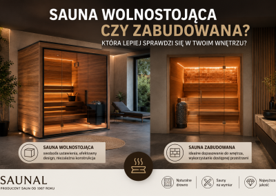 Sauna wolnostojąca czy zabudowana ? Która dla Ciebie ?